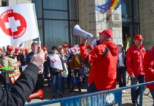 Comunicat de presă: Federaţia SANITAS a pichetat Ministerul Finanțelor Publice, conform programului de proteste decis de Consiliul Național