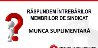 RĂSPUNDEM ÎNTREBĂRILOR MEMBRILOR – MUNCA SUPLIMENTARĂ