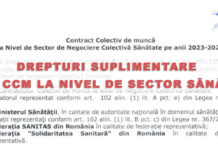 Drepturi suplimentare – CCM la nivel de sector Sănătate